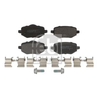 Jeu de 4 plaquettes de frein arrière FEBI BILSTEIN 184234 pour FIAT 600e Mild Hybrid - 101cv