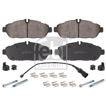 Jeu de 4 plaquettes de frein avant FEBI BILSTEIN 186401 pour FORD TRANSIT CUSTOM 2.0 EcoBlue - 185cv