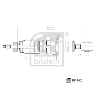 Jeu de 2 amortisseurs avant FEBI BILSTEIN OEM 4851009K90