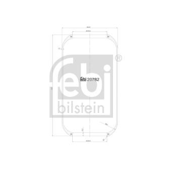 Soufflet à air, suspension pneumatique FEBI BILSTEIN OEM 0041296731