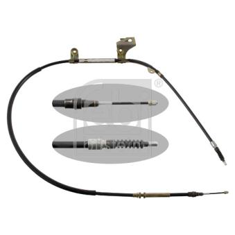 Tirette à câble, frein de stationnement arrière gauche FEBI BILSTEIN 32464