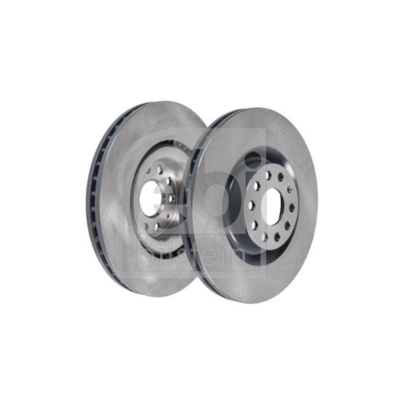 Jeu de 2 disques de frein avant FEBI BILSTEIN 34254 - Visuel 1