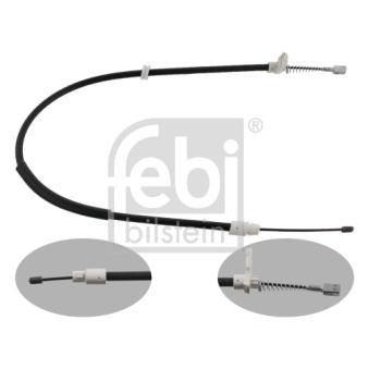 Tirette à câble, frein de stationnement arrière droit FEBI BILSTEIN 34912