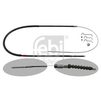 Tirette à câble, frein de stationnement arrière gauche FEBI BILSTEIN OEM 34401166234