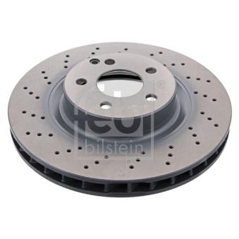 Jeu de 2 disques de frein avant FEBI BILSTEIN 37725 pour VOLKSWAGEN BORA E 500 - 306cv