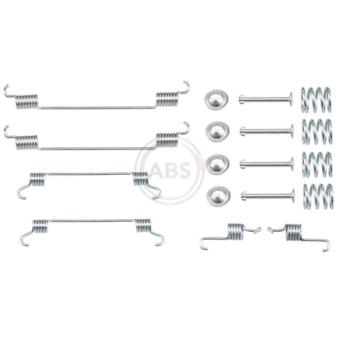 Kit d'accessoires, mâchoire de frein A.B.S. 0034Q pour SUZUKI SX4 1,5 VVTi - 110cv