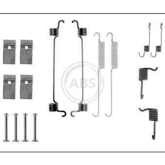 Kit d'accessoires, mâchoire de frein A.B.S. 0676Q pour PEUGEOT 205 1.6 - 90cv