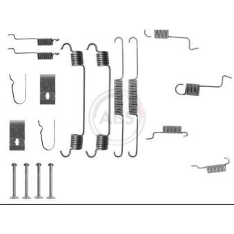 Kit d'accessoires, mâchoire de frein A.B.S. 0742Q pour OPEL ASCONA 1.6 i - 88cv