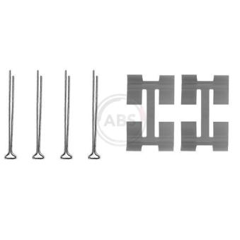 Kit d'accessoires, plaquette de frein à disque A.B.S. 0972Q
