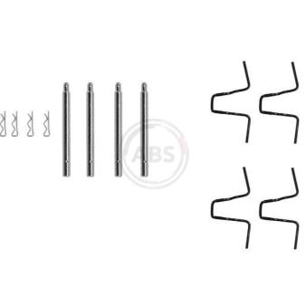 Kit d'accessoires, plaquette de frein à disque A.B.S. 0978Q pour MERCEDES-BENZ SERIE 123 230 CE - 136cv