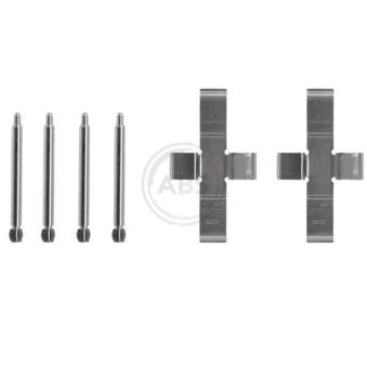 Kit d'accessoires, plaquette de frein à disque A.B.S. 1004Q pour MERCEDES-BENZ SERIE 123 230 CE - 136cv