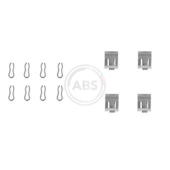 Kit d'accessoires, plaquette de frein à disque A.B.S. 1055Q pour NISSAN SUNNY 0.9 - 40cv