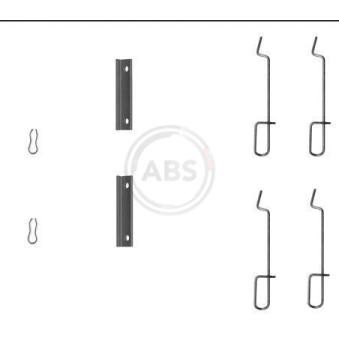 Kit d'accessoires, plaquette de frein à disque A.B.S. 1125Q pour CITROEN SPACETOURER 1.8 - 110cv