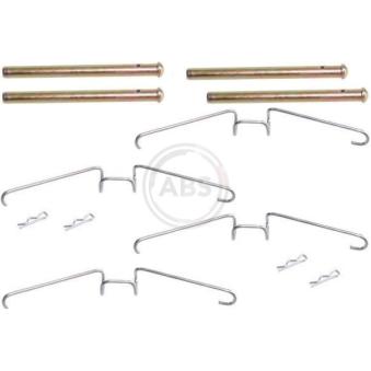 Kit d'accessoires, plaquette de frein à disque A.B.S. 1155Q pour RENAULT MASTER 28-35 2.4 D - 71cv