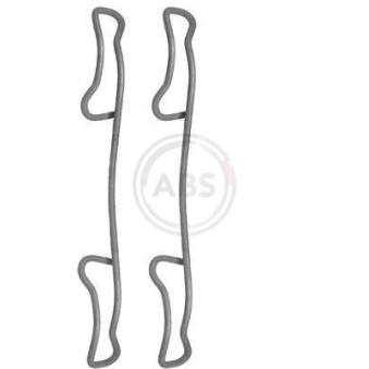 Kit d'accessoires, plaquette de frein à disque A.B.S. 1200Q pour CITROEN ZX 411 CDI - 109cv