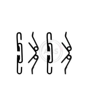 Kit d'accessoires, plaquette de frein à disque A.B.S. 1220Q pour CITROEN ZX 411 CDI - 109cv