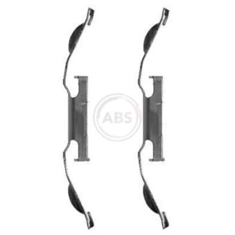 Kit d'accessoires, plaquette de frein à disque A.B.S. 1221Q pour TOYOTA TERCEL 2.5 T - 231cv