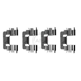 Kit d'accessoires, plaquette de frein à disque A.B.S. 1229Q pour FORD TRANSIT COURIER 1.6 - 110cv