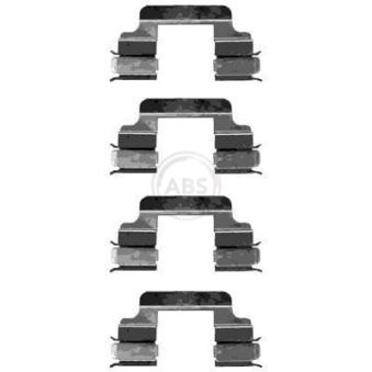 Kit d'accessoires, plaquette de frein à disque A.B.S. 1230Q pour CITROEN C8 2.0 16V - 140cv