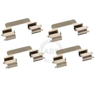 Kit d'accessoires, plaquette de frein à disque A.B.S. 1231Q pour CITROEN C8 2.0 16V - 140cv