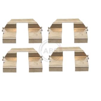 Kit d'accessoires, plaquette de frein à disque A.B.S. 1232Q pour SEAT ALHAMBRA 2.8 V6 - 204cv