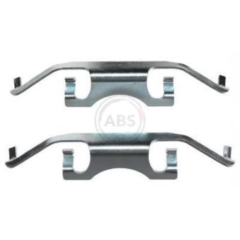 Kit d'accessoires, plaquette de frein à disque A.B.S. 1241Q pour RENAULT CLIO 525 tds - 143cv