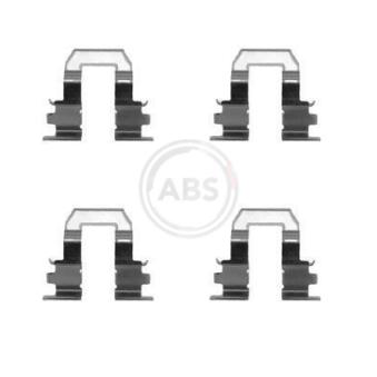 Kit d'accessoires, plaquette de frein à disque A.B.S. 1255Q