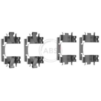 Kit d'accessoires, plaquette de frein à disque A.B.S. 1257Q pour HONDA INTEGRA 2.0 - 160cv