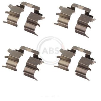 Kit d'accessoires, plaquette de frein à disque A.B.S. 1277Q pour NISSAN MICRA 1.4 i 16V - 82cv