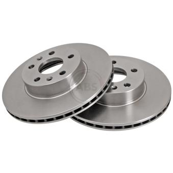 Jeu de 2 disques de frein avant A.B.S. 15407 pour AUDI Q3 2000 - 102cv