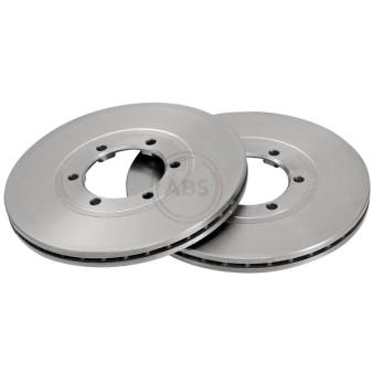 Jeu de 2 disques de frein avant A.B.S. 15562 pour AUDI A6 E2000 - 82cv