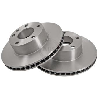 Jeu de 2 disques de frein avant A.B.S. 15744 pour BMW Série 7 745 i - 252ch