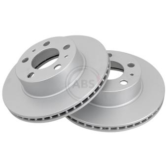 Jeu de 2 disques de frein arrière A.B.S. 15923 pour HYUNDAI PONY 1.4 Turbo - 150cv