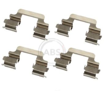 Kit d'accessoires, plaquette de frein à disque A.B.S. 1610Q pour TOYOTA CELICA 1.6 - 110cv