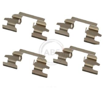 Kit d'accessoires, plaquette de frein à disque A.B.S. 1625Q pour NISSAN MURANO 3.5 4x4 - 256cv