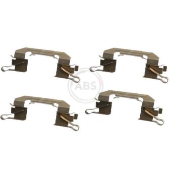 Kit d'accessoires, plaquette de frein à disque A.B.S. 1626Q