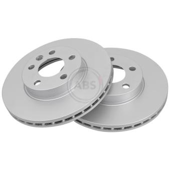 Jeu de 2 disques de frein avant A.B.S. 16297 pour FORD TRANSIT 1.9 TDI - 110cv