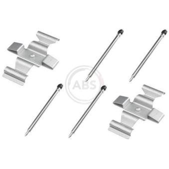 Kit d'accessoires, plaquette de frein à disque A.B.S. 1636Q pour SUBARU LEGACY S 320 CDI - 204cv