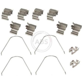 Kit d'accessoires, plaquette de frein à disque A.B.S. 1651Q pour FIAT PUNTO 2.0 16V - 132cv