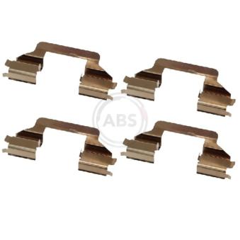 Kit d'accessoires, plaquette de frein à disque A.B.S. 1656Q pour SSANGYONG ACTYON 2.2 - 158cv