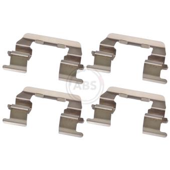 Kit d'accessoires, plaquette de frein à disque A.B.S. 1669Q pour NISSAN SILVIA 1.3 - 86cv