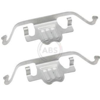 Kit d'accessoires, plaquette de frein à disque A.B.S. 1695Q pour BMW X5 3.0d - 235cv