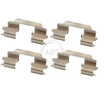 Kit d'accessoires, plaquette de frein à disque A.B.S. 1709Q pour SUZUKI SPLASH 1.0 - 68cv