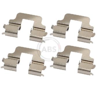 Kit d'accessoires, plaquette de frein à disque A.B.S. 1712Q pour TOYOTA TERCEL 2.5 T - 231cv