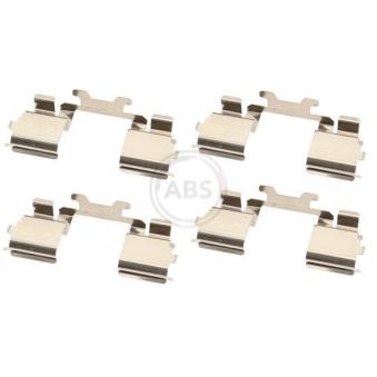 Kit d'accessoires, plaquette de frein à disque A.B.S. 1725Q pour MAYBACH 57 35S/E. 35C/E - 82cv