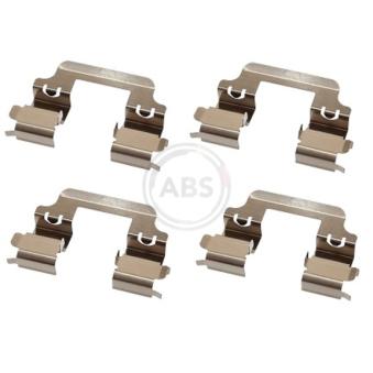 Kit d'accessoires, plaquette de frein à disque A.B.S. 1728Q pour LAND ROVER RANGE ROVER SPORT 4.2 4x4 - 396cv