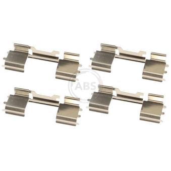 Kit d'accessoires, plaquette de frein à disque A.B.S. 1729Q pour MAYBACH 57 35S/E. 35C/E - 82cv