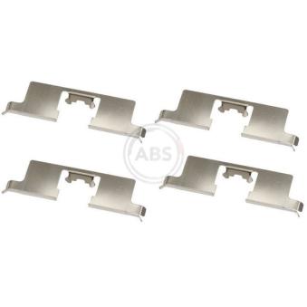 Kit d'accessoires, plaquette de frein à disque A.B.S. 1745Q pour MG MGF 1.6 - 111cv Kit d'accessoires, plaquette de frein à disque A.B.S. 1745Q pour MG MGF 1.6 - 111cv