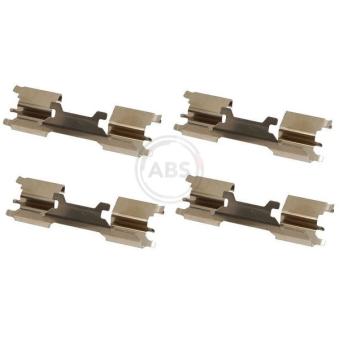 Kit d'accessoires, plaquette de frein à disque A.B.S. 1762Q pour CITROEN JUMPY 2.0 BlueHDi 150 - 150cv