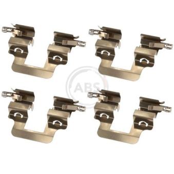 Kit d'accessoires, plaquette de frein à disque A.B.S. 1766Q pour AUDI A6 2.0 TFSI - 252cv